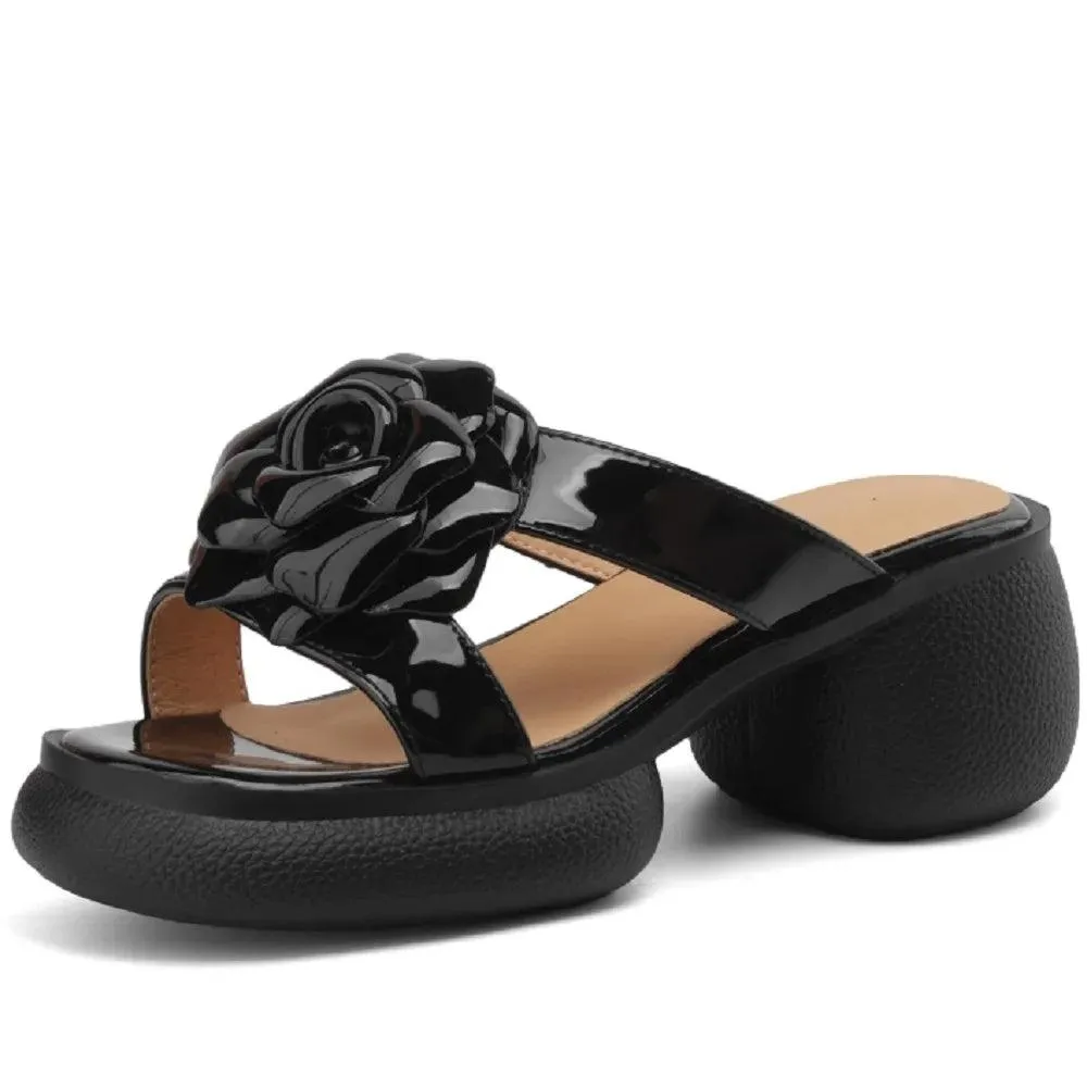 TSS99 Women's Casual Shoes - Leather Sandals Slippers