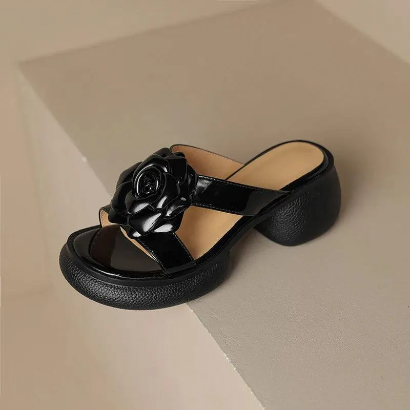 TSS99 Women's Casual Shoes - Leather Sandals Slippers