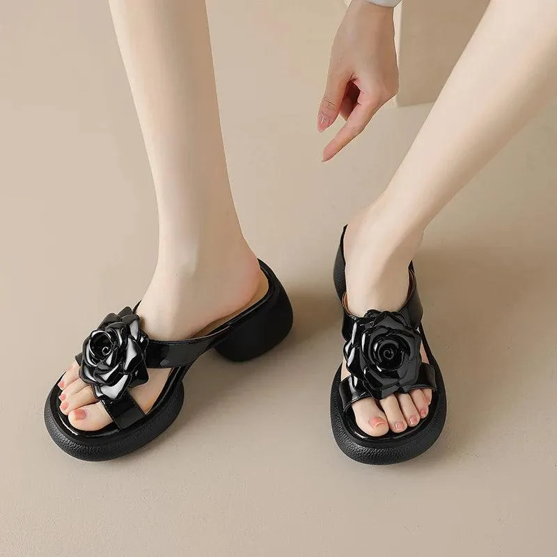 TSS99 Women's Casual Shoes - Leather Sandals Slippers